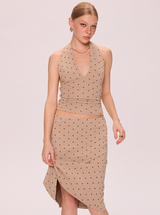 Polka Dot Halter & Skirt