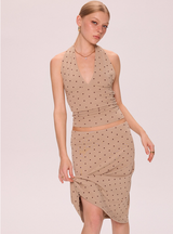 Polka Dot Halter & Skirt