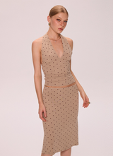 Polka Dot Halter & Skirt