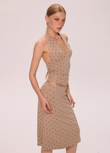 Polka Dot Halter & Skirt