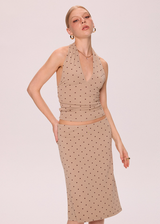 Polka Dot Halter & Skirt
