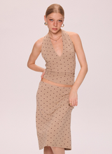 Polka Dot Halter & Skirt