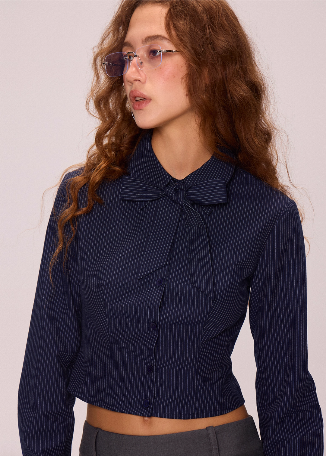 Striped Cropped Polo