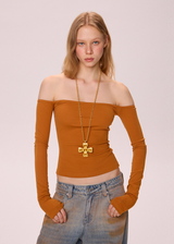 Slim Off-Shoulder Tee