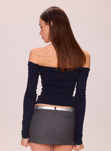 Slim Off-Shoulder Tee