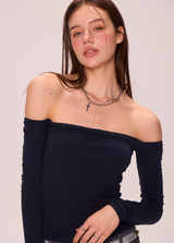Slim Off-Shoulder Tee