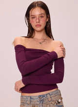 Slim Off-Shoulder Tee