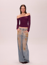 Slim Off-Shoulder Tee