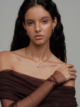 Zircon Gold Necklace