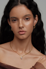 Zircon Gold Necklace