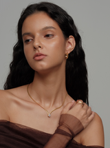 Zircon Gold Necklace