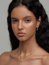 Zircon Gold Necklace