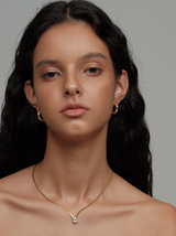 Zircon Gold Necklace