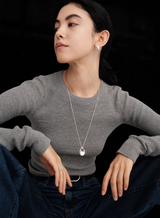 Silver Long Necklace