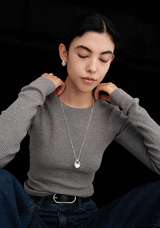 Silver Long Necklace