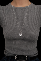 Silver Long Necklace