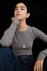 Silver Long Necklace