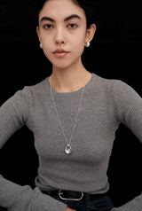 Silver Long Necklace