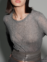 Gray Pearl Necklace
