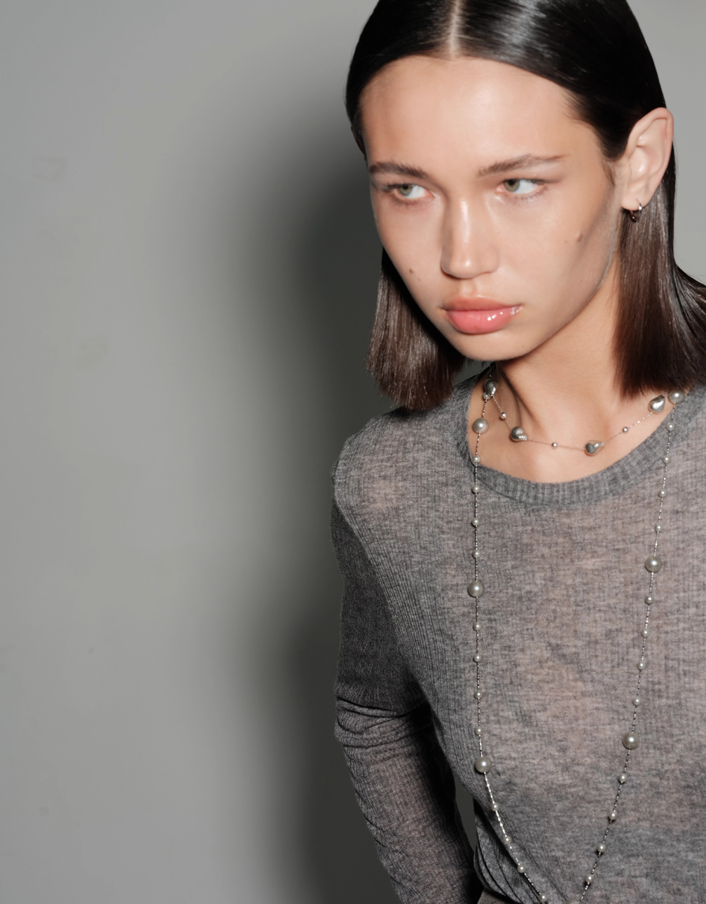 Gray Pearl Necklace