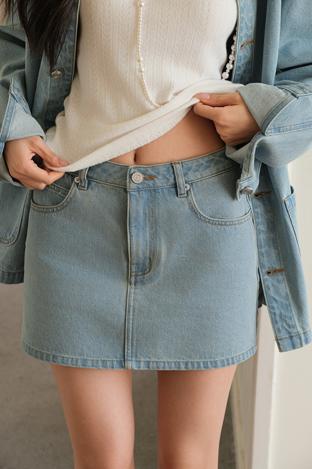 Denim Skirt & Jacket