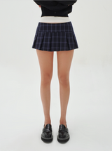 Low-Rise Pleated Mini