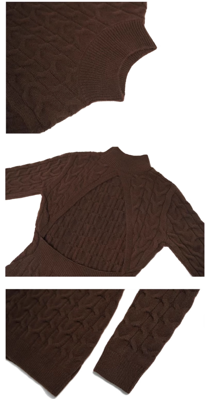 Backless Knit Dress