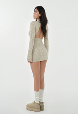 Backless Knit Dress