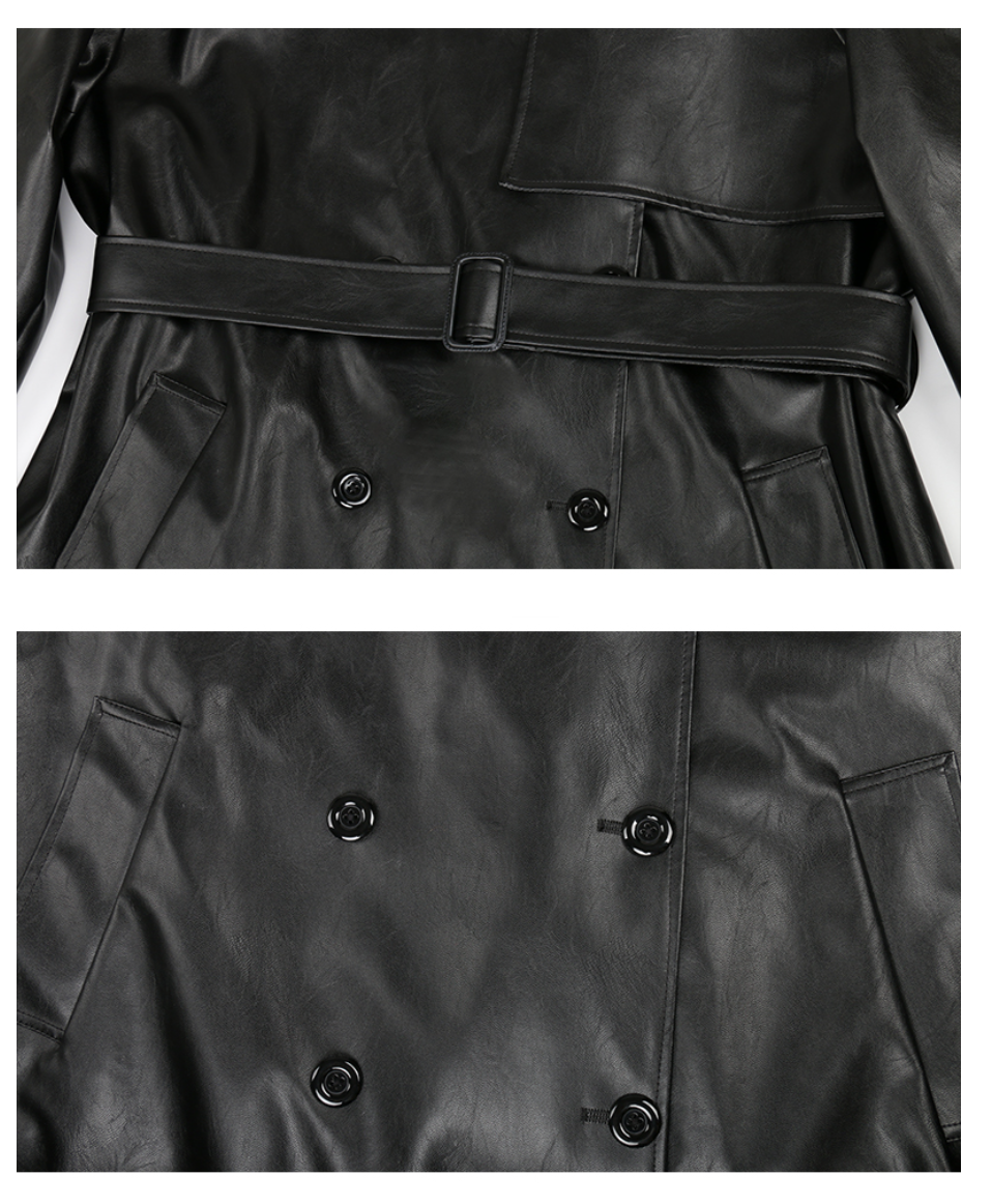 Leather Trench Coat