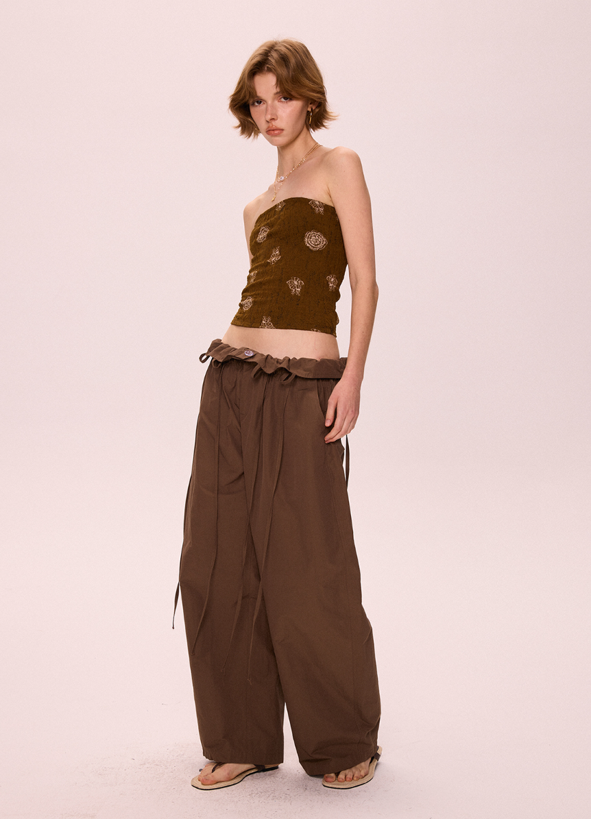 Wide-Leg Slacks