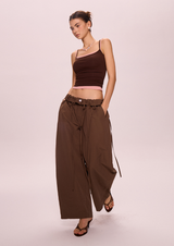 Wide-Leg Slacks