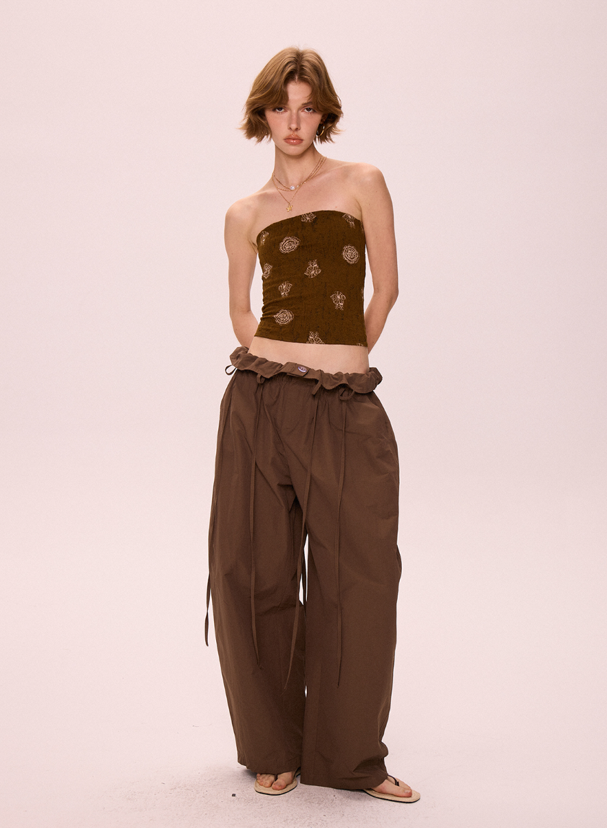 Wide-Leg Slacks