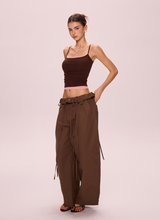 Wide-Leg Slacks