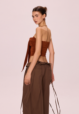 Wide-Leg Slacks