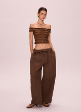 Wide-Leg Slacks