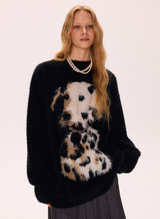 Puppy Print Sweater