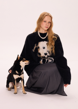 Puppy Print Sweater