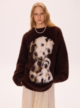 Puppy Print Sweater