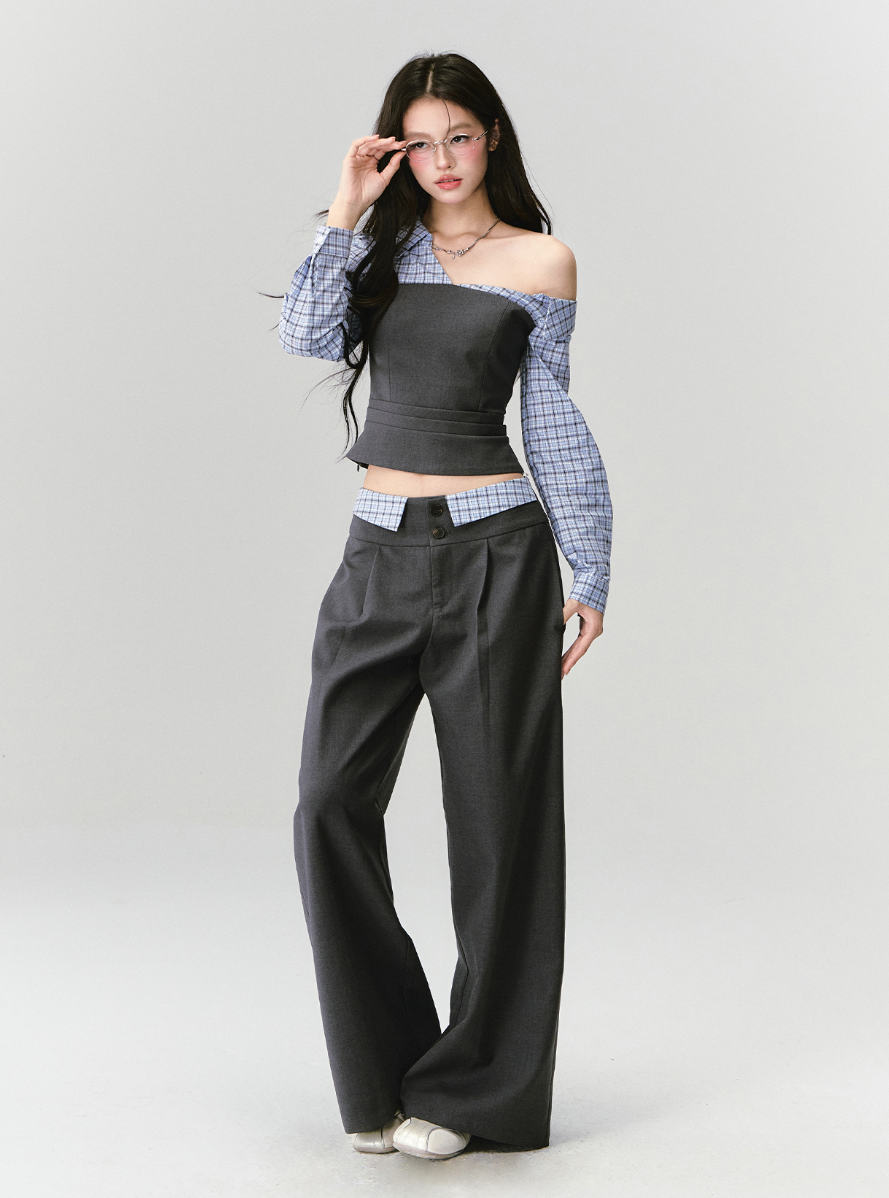 Contrast Top & Pants