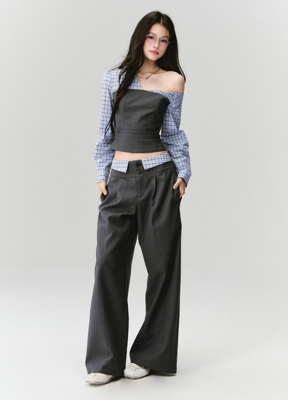 Contrast Top & Pants