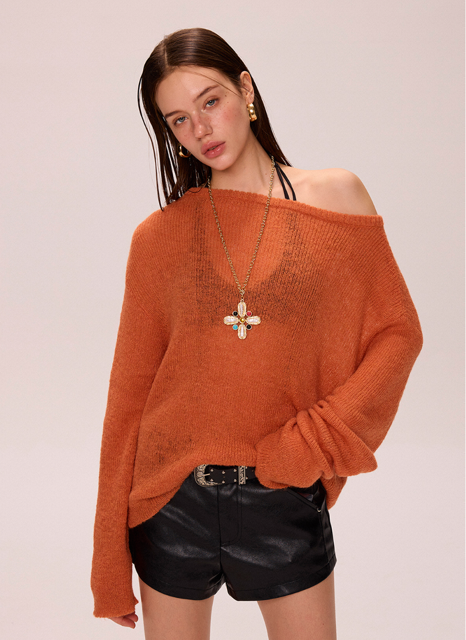 Orange Sweater