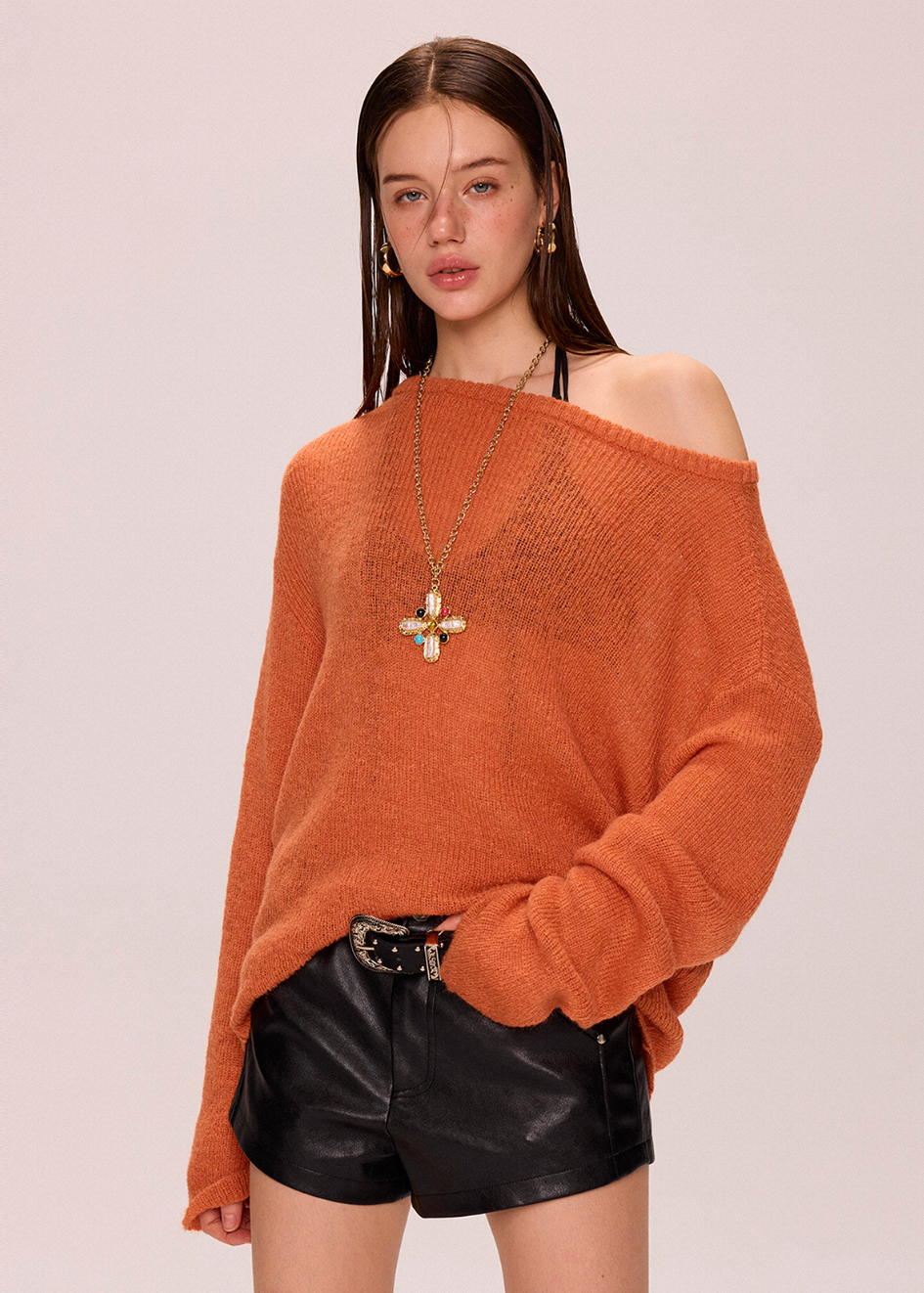 Orange Sweater
