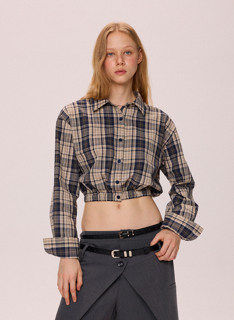Plaid Cropped Shirt