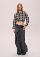 Plaid Cropped Shirt