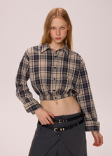 Plaid Cropped Shirt