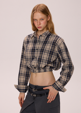 Plaid Cropped Shirt