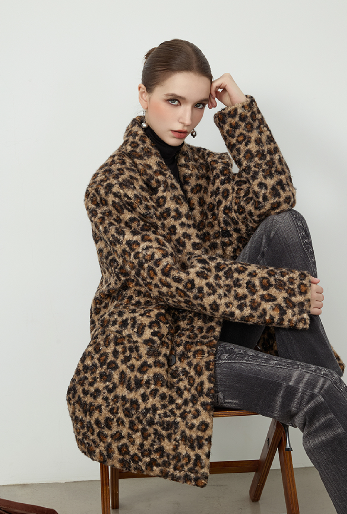 Leopard Blazer Coat