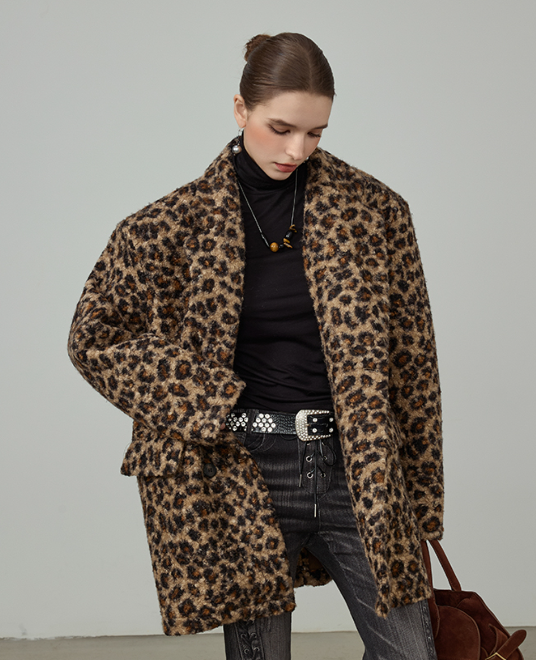 Leopard Blazer Coat