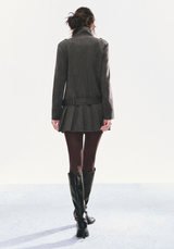 Pleated Coat Dress