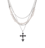 Pearl Cross Necklace